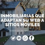 La inmobiliaria en el móvil web compatible con smartphones