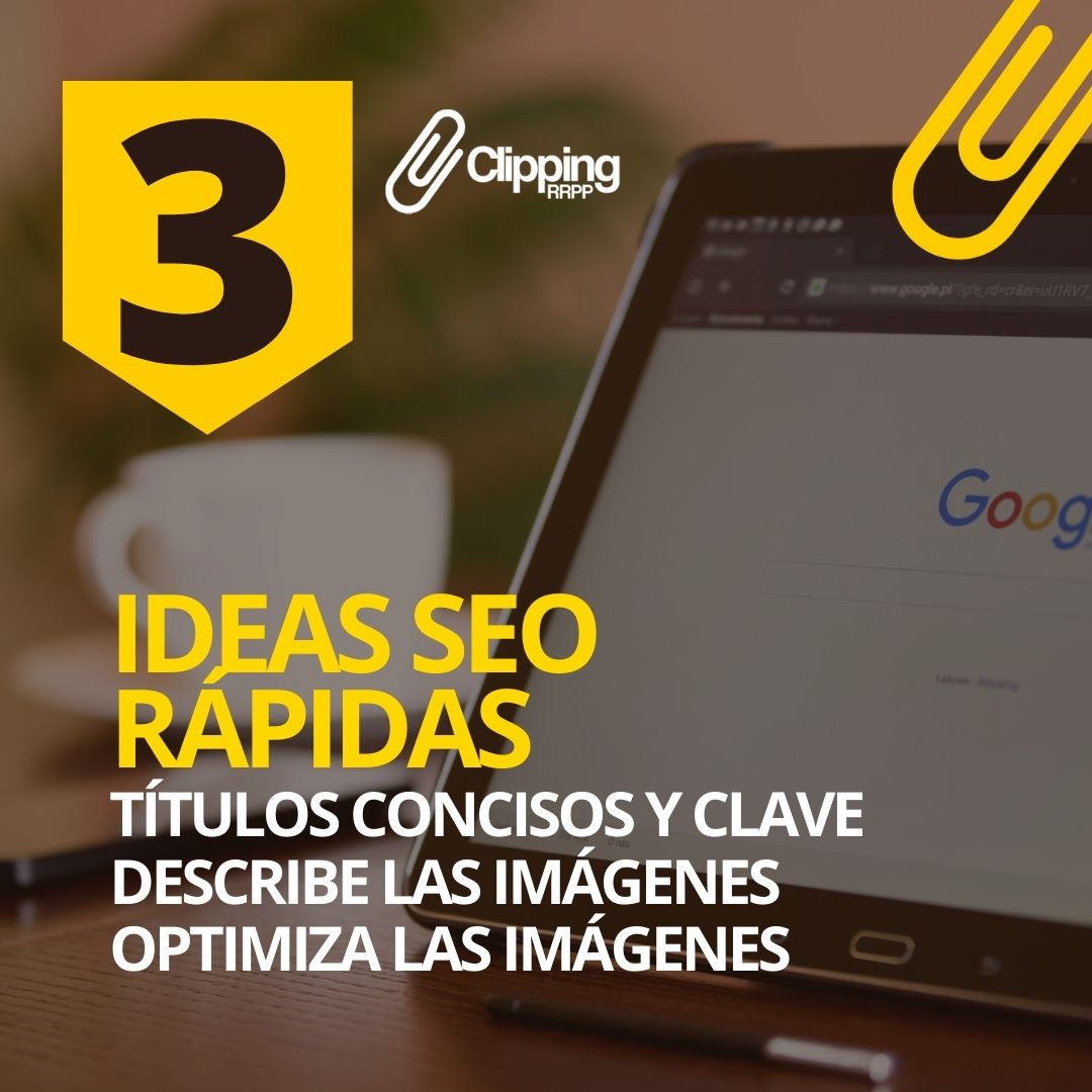 Tres ideas fáciles para mejorar el SEO