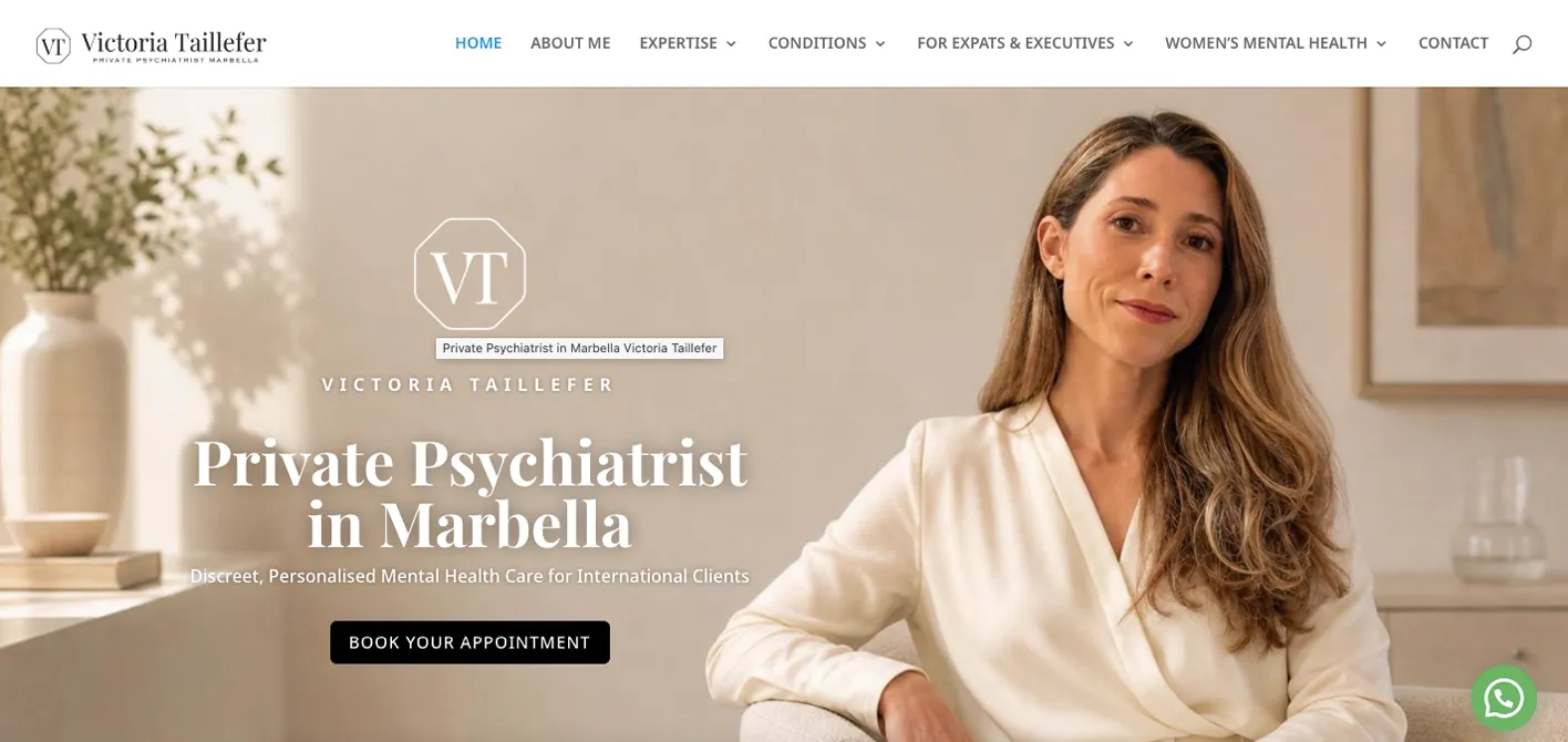 Diseño de página web para psicólogos